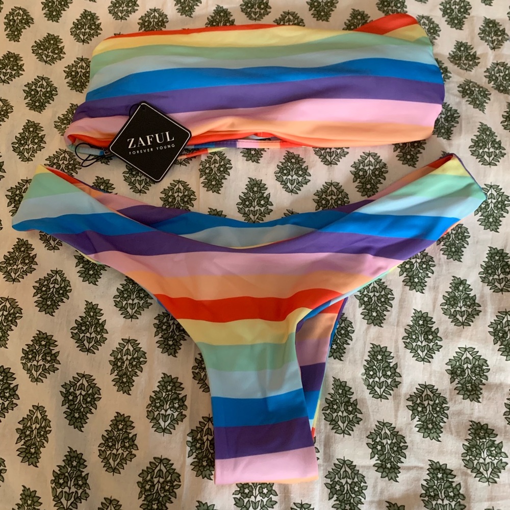 Rainbow bathing suit